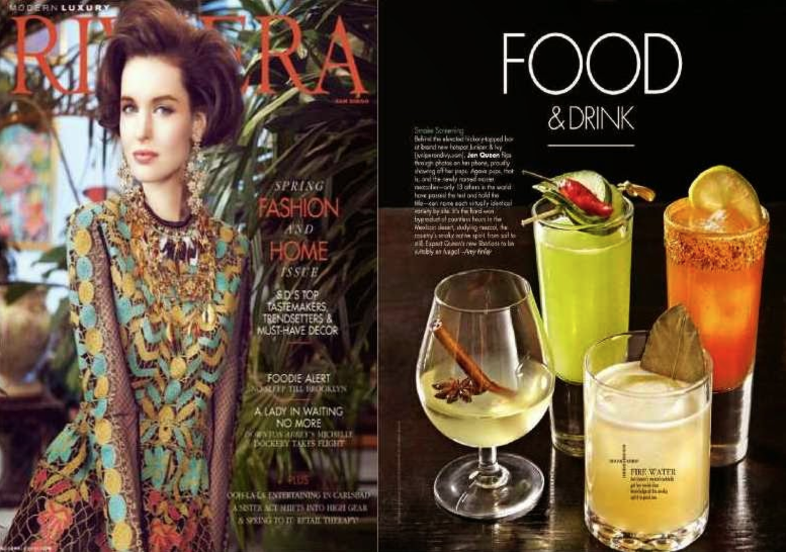 Modern Luxury Cover and Food & Drink article