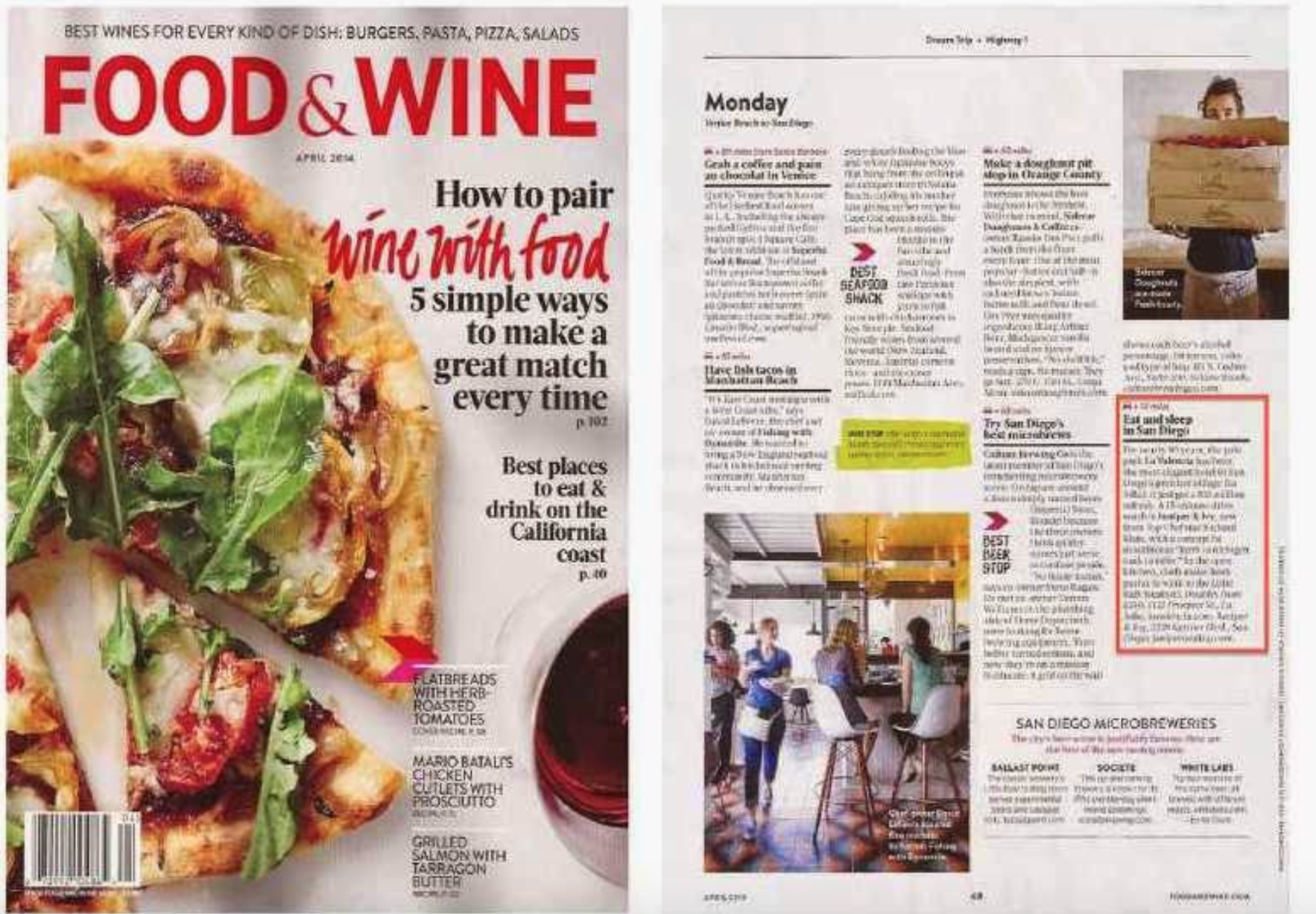 Food & Wine magazine cover