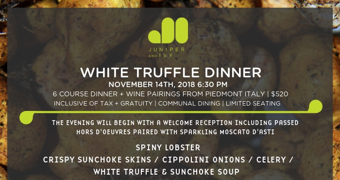 White Truffle Dinner