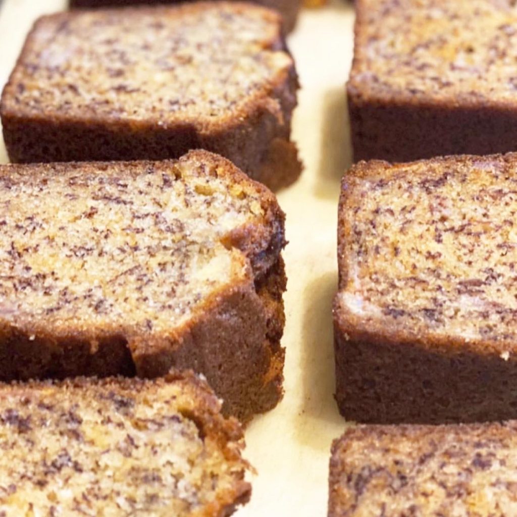 slices of banana bread