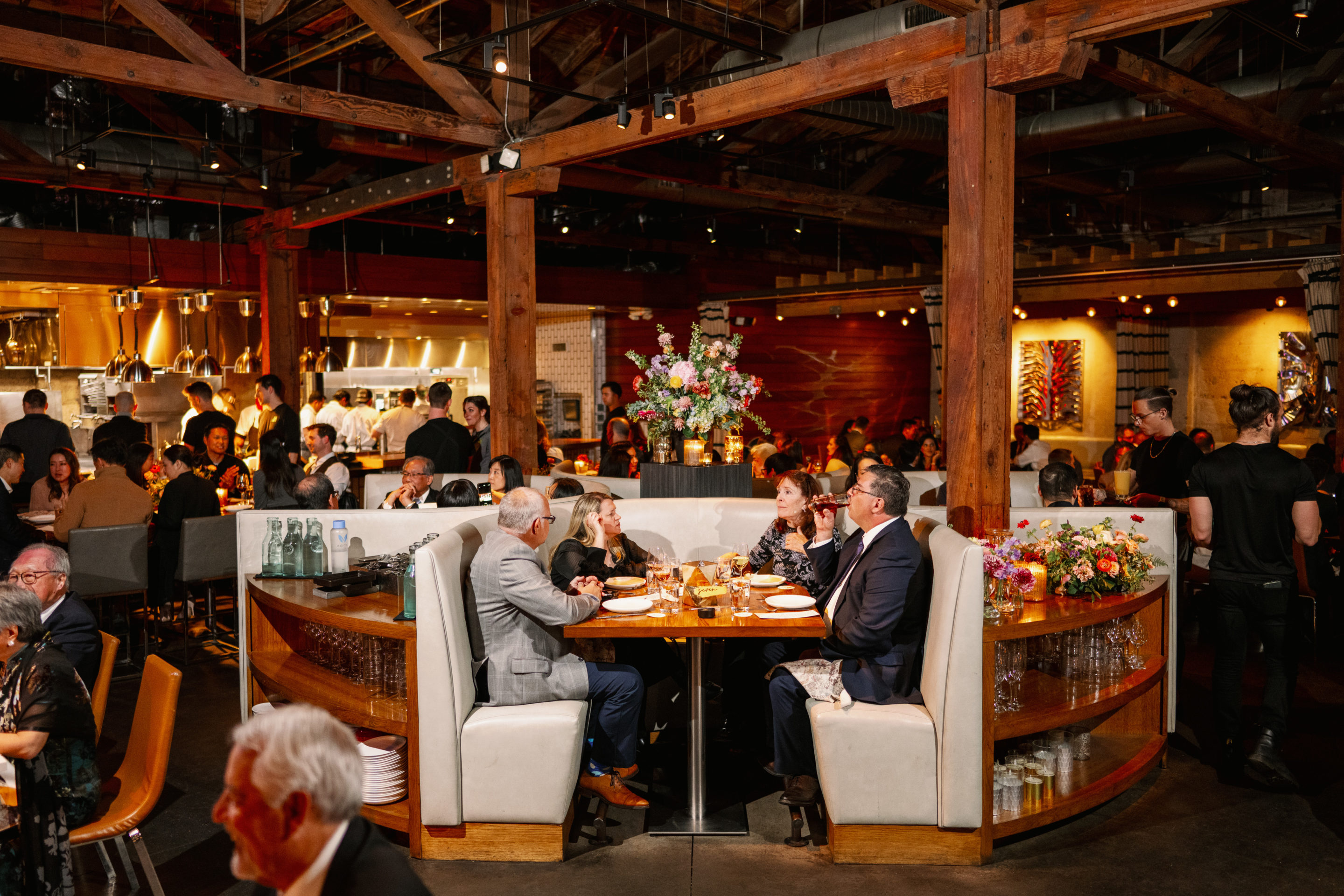 Busy restaurant interior