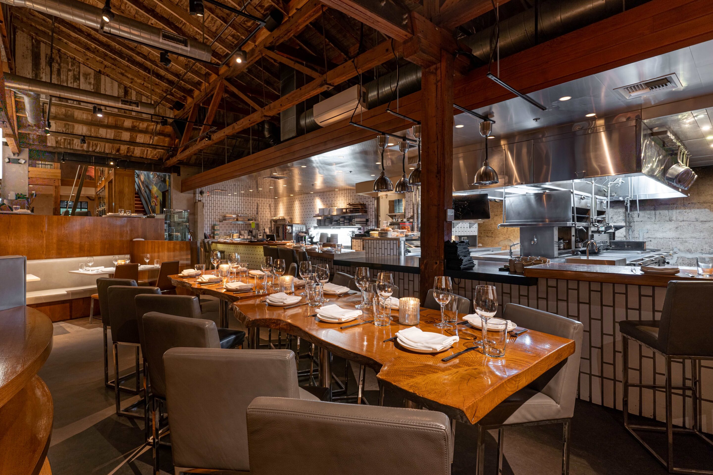 Private dining party with chef cuisine