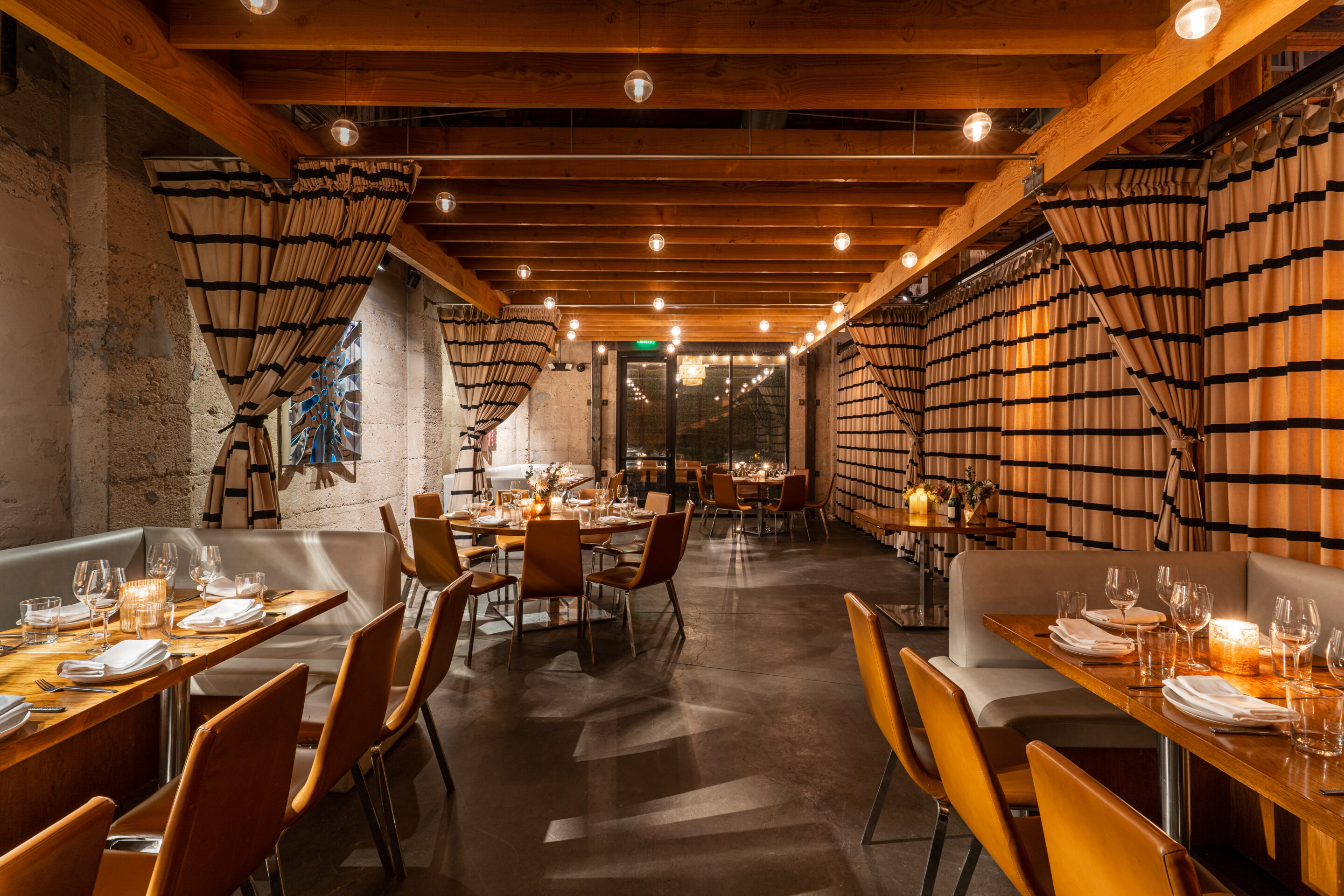 Semi-private dining room for small parties