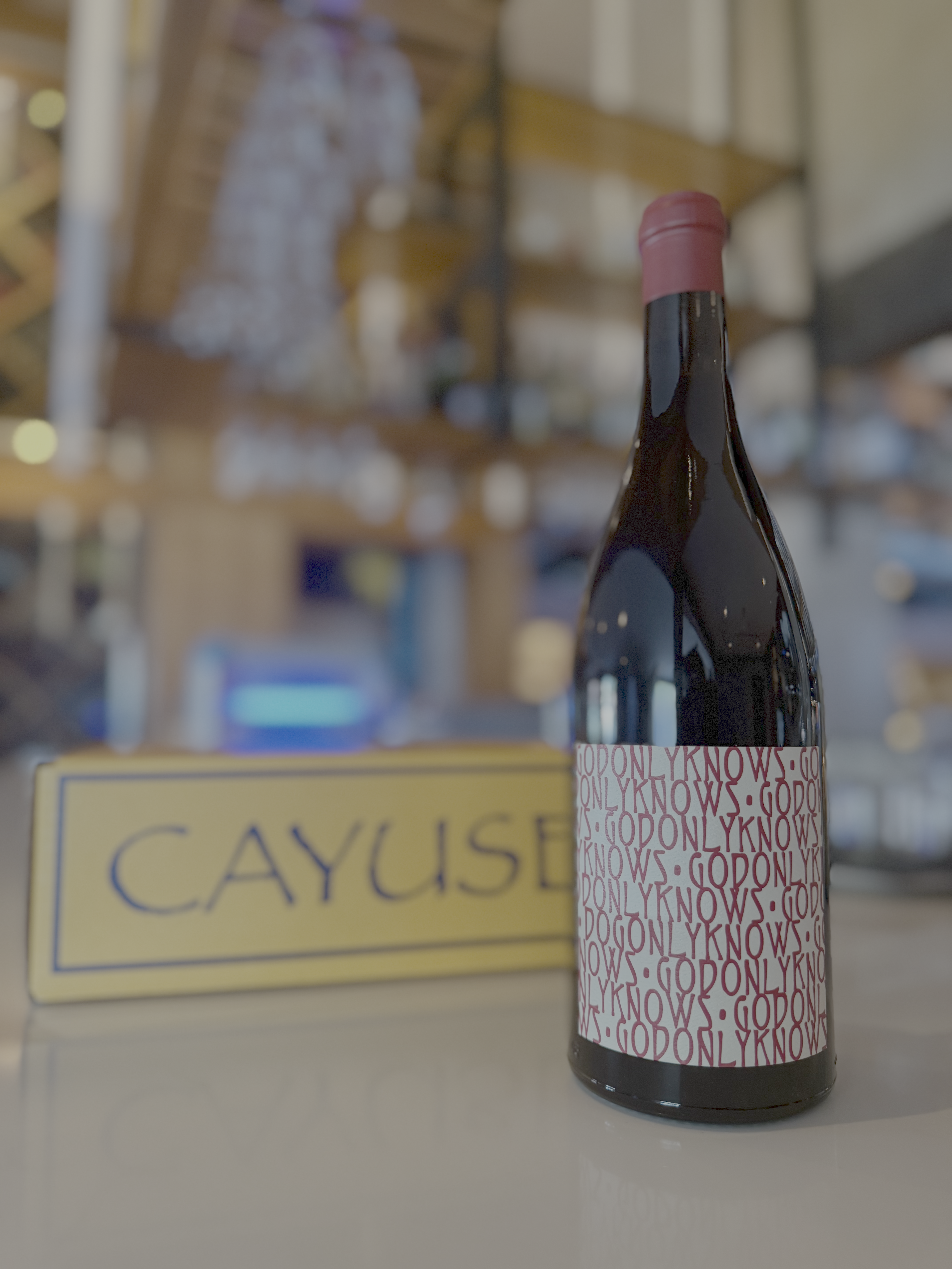 Cayuse God Only Knows wine at Juniper and Ivy.